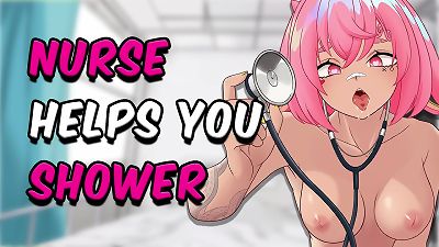 ASMR Nurse Cleans Your man rod in the shower